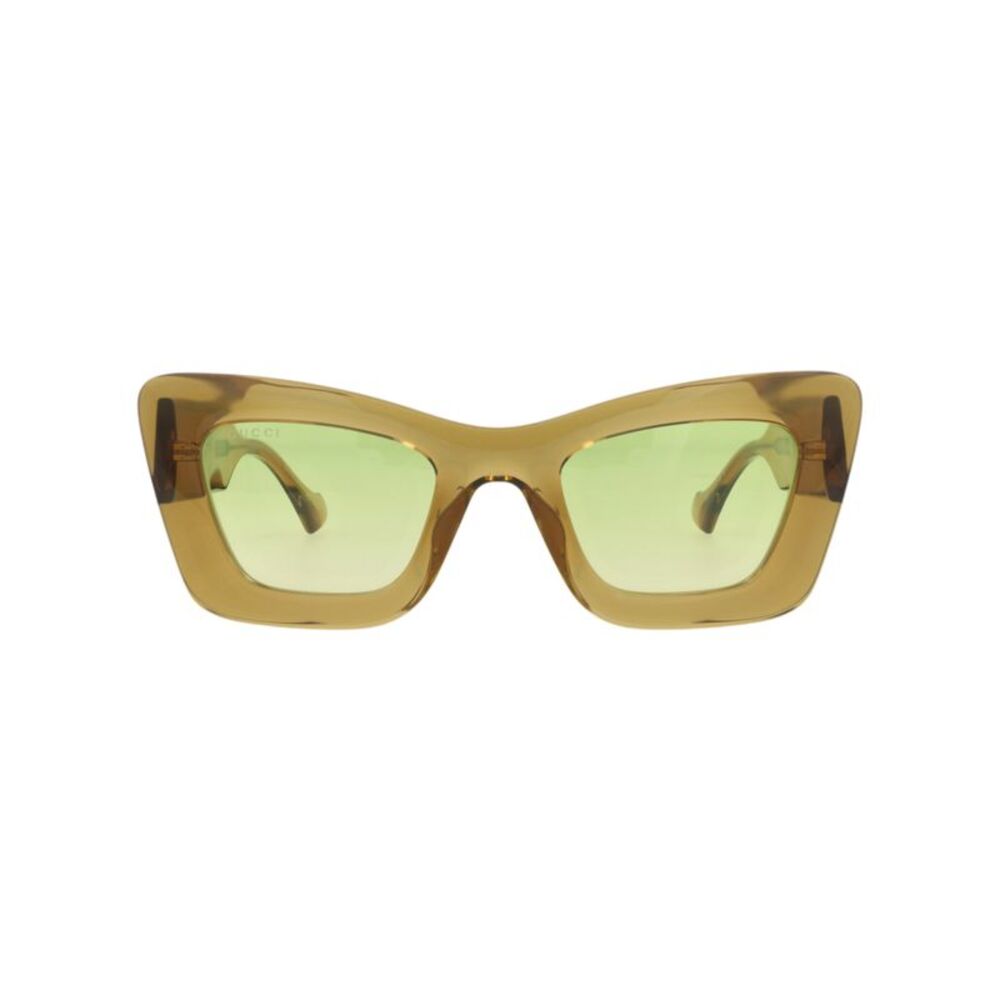 Gucci Cat Eye-Frame Injection Sunglasses Brown Womens